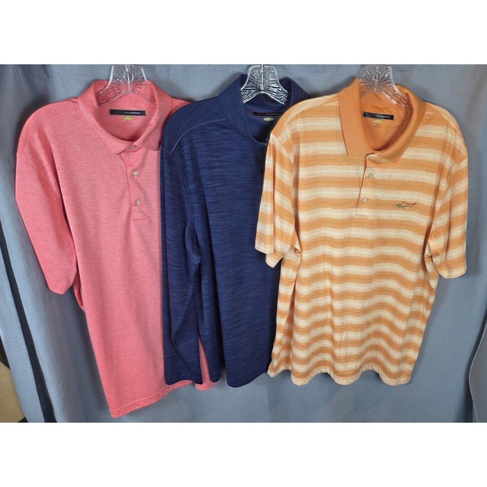 Greg Norman Polo Shirt 1/4 Zip Pullover Lot Of 3 Mens XL
